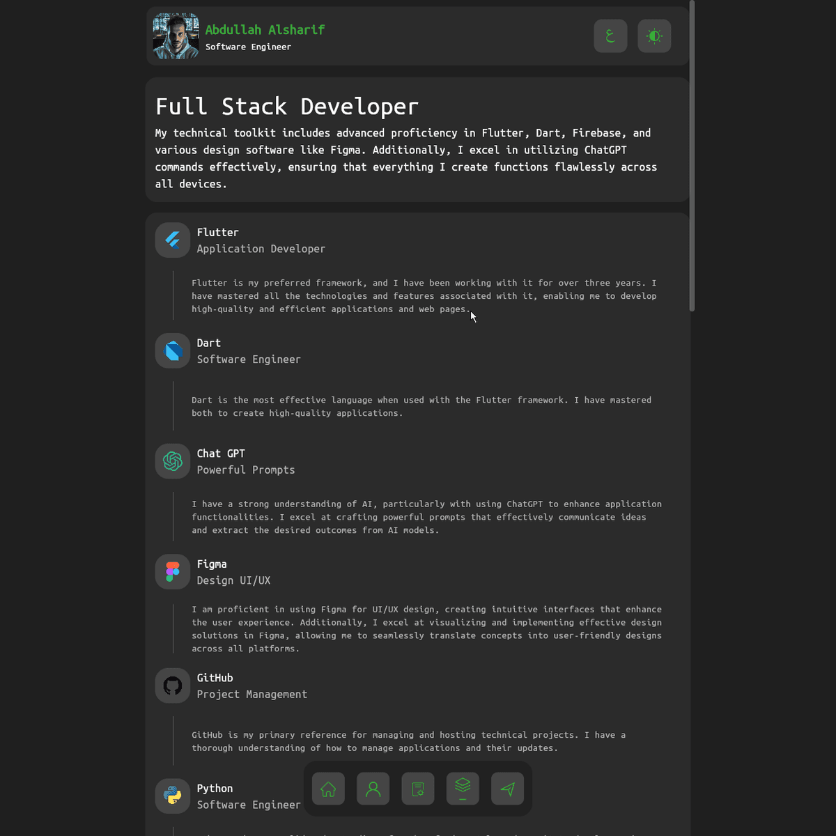 Portfolio App screenshot 4